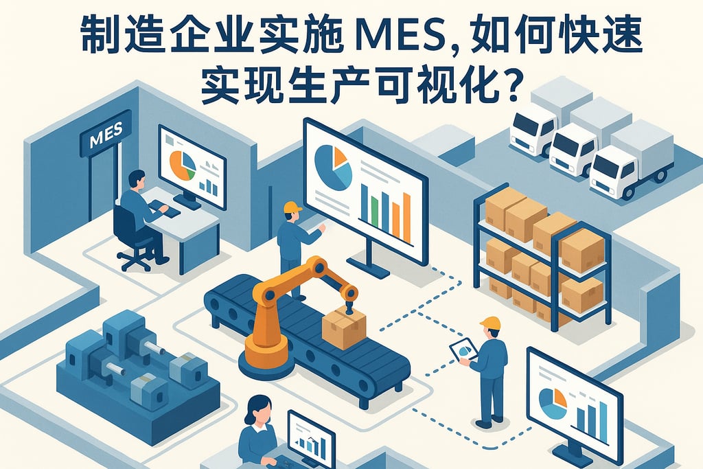 制造企业实施 MES，如何快速实现生产可视化？